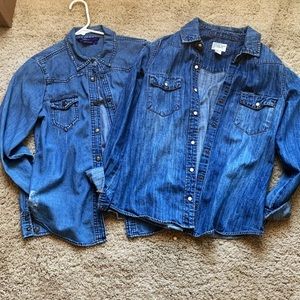 Denim shirts
